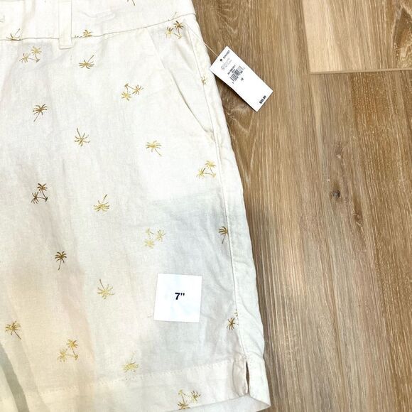 OLD NAVY Mid Rise Everyday Linen Blend Shorts Size 12 - Picture 3 of 7